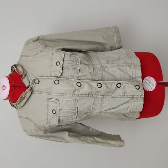 DECREE tan zip-up jacket size medium - Picture 1 of 11